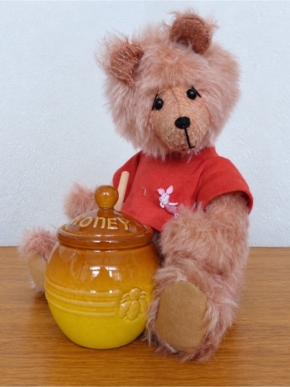 Handmade Winnie the Pooh with Honey Pot